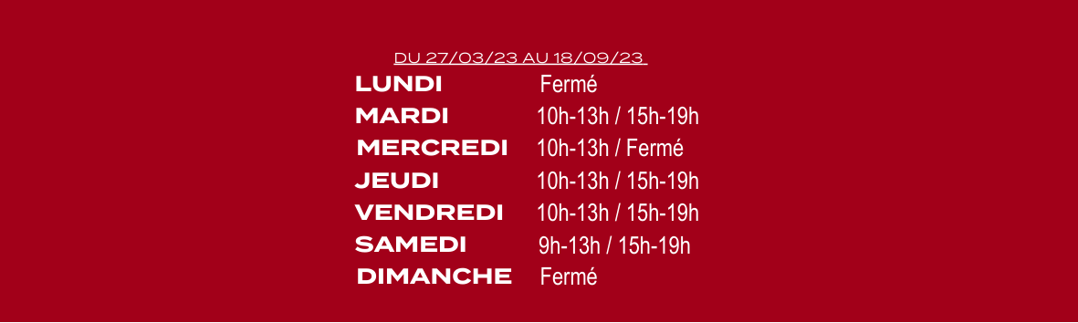 horaires ete2023