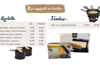 Louez vos appareils à raclette et à fondue !