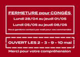Congés en mai 2025