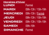 Horaires Saison Hivernale reviennent !