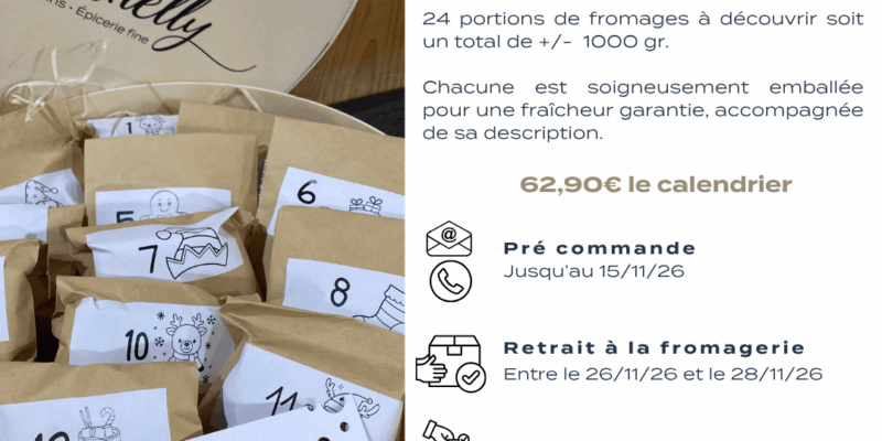 CALENDRIER DE L&rsquo;AVENT MARINELLY ! A vos marques ! Prêts ? Réservez !